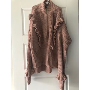 Express ruffle sweater